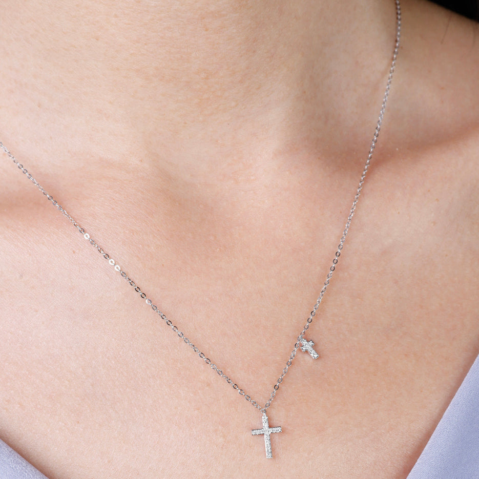 Cross and Charm Necklace