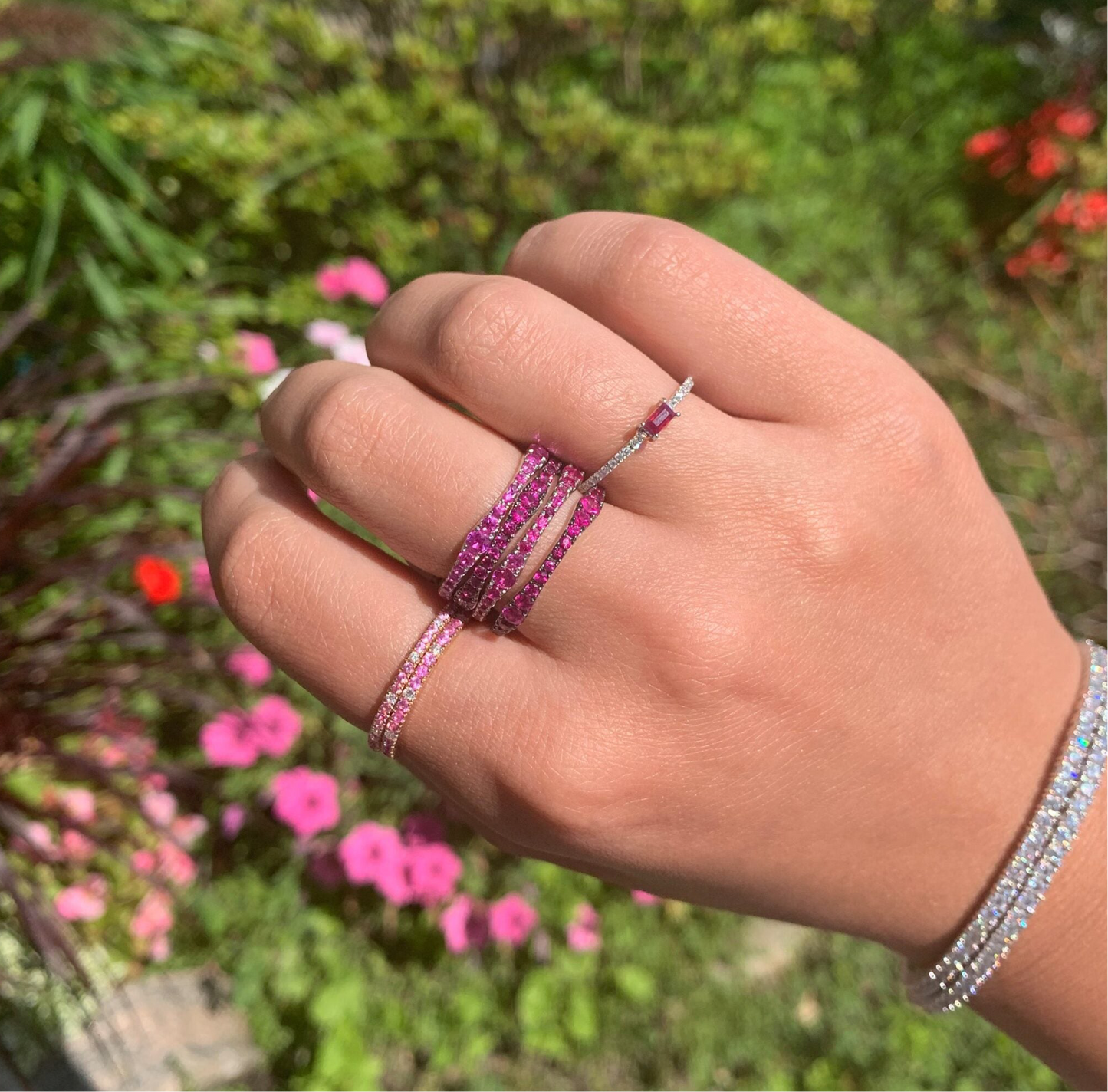 Ruby Tiara Eternity Ring
