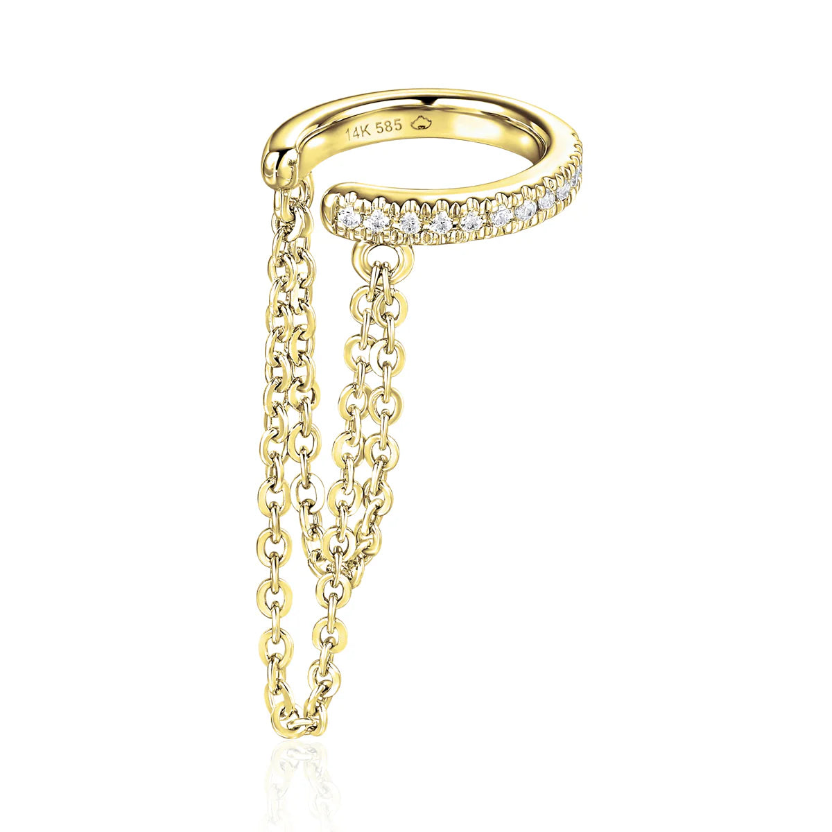 Pixie Gold Chain Ear Cuff