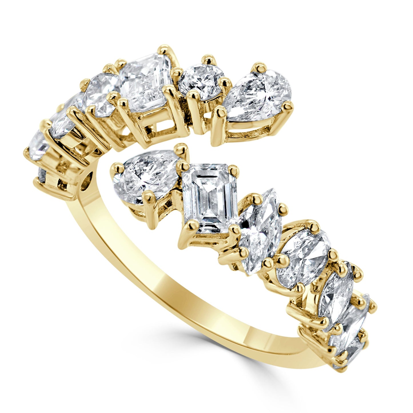 Eva Diamond Wrap Ring/Yellow Gold