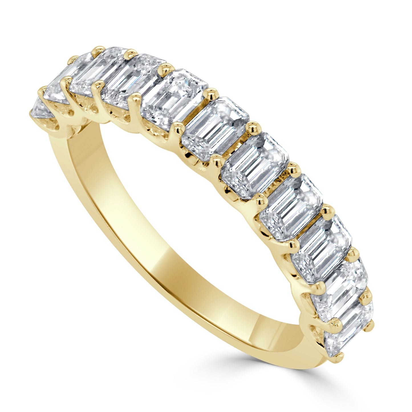 Emerald-Cut Diamond Band