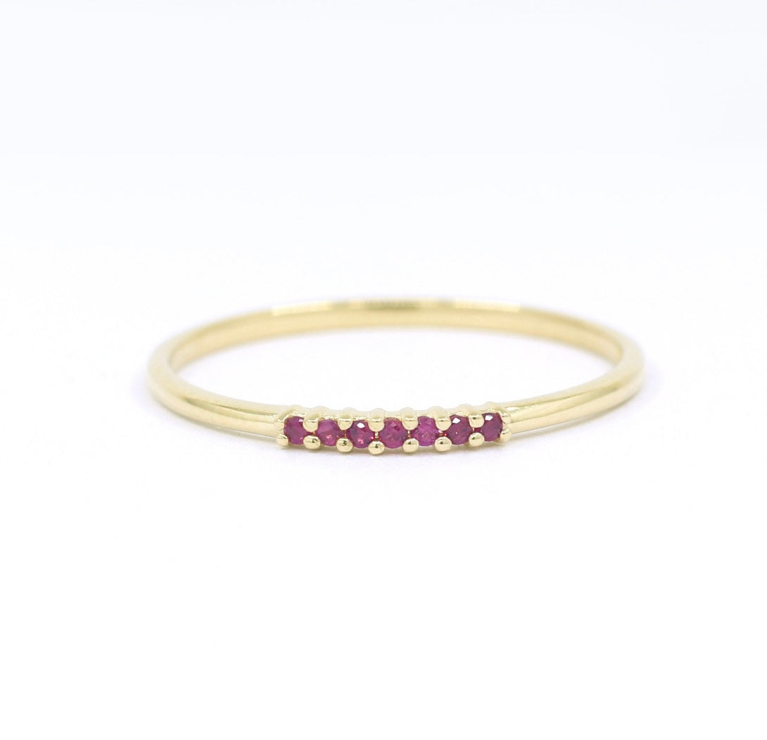 Addison Mini Stone Stacker/Ruby