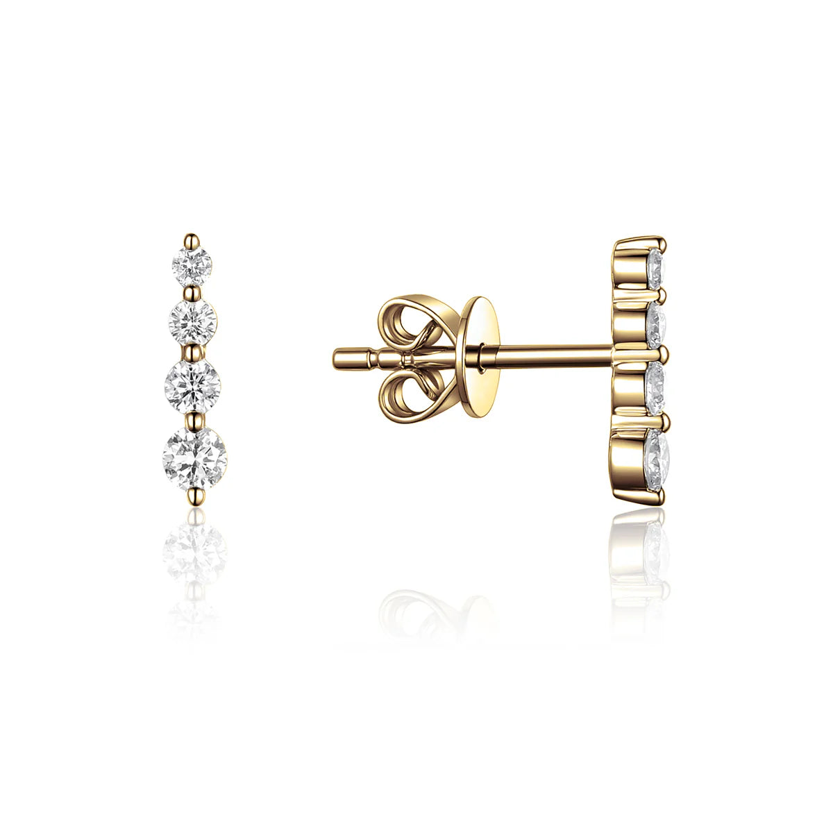 Stella Diamond Bar Earrings
