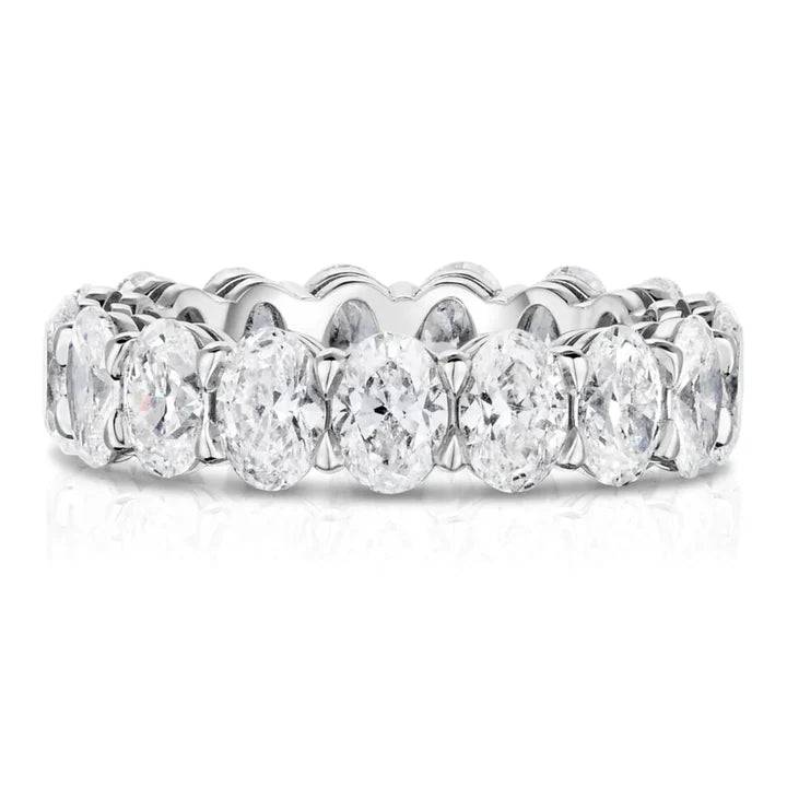 Oval Diamond Eternity Band