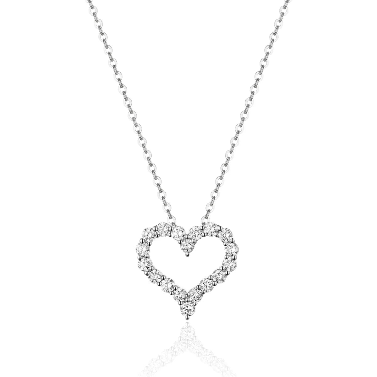 Classic Diamond Heart Necklace