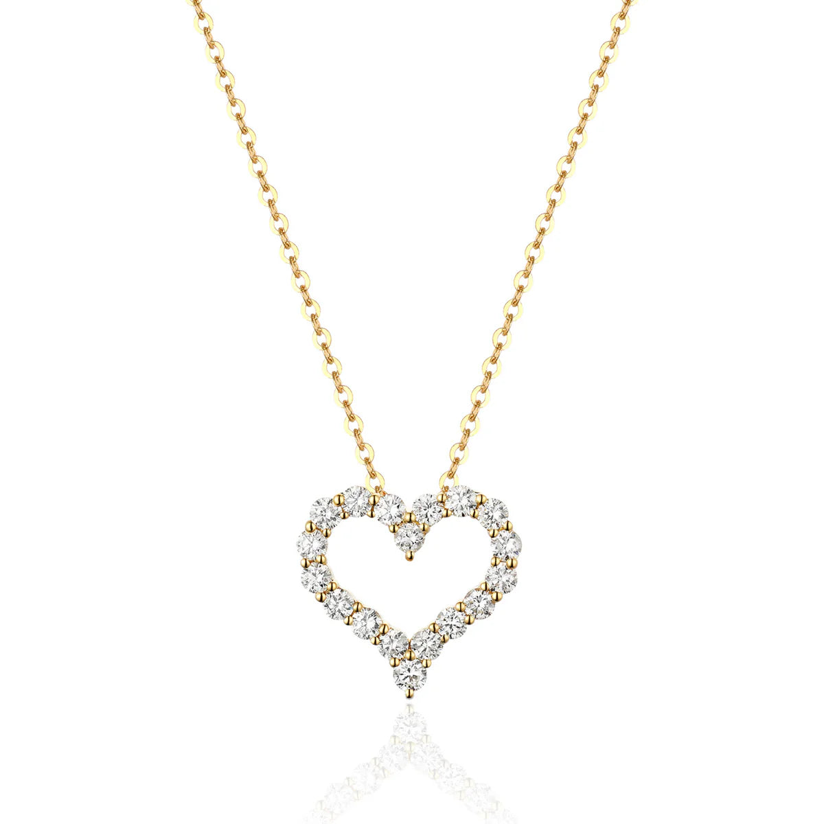 Classic Diamond Heart Necklace