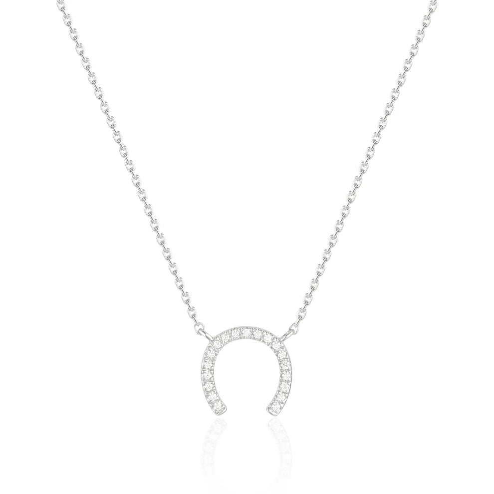 Lucky Horseshoe Diamond Necklace