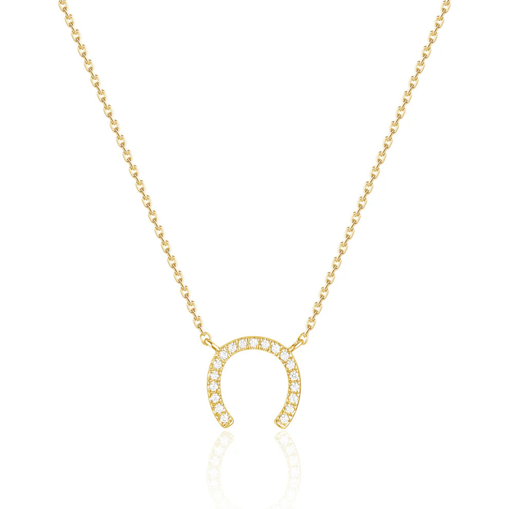 Lucky Horseshoe Diamond Necklace