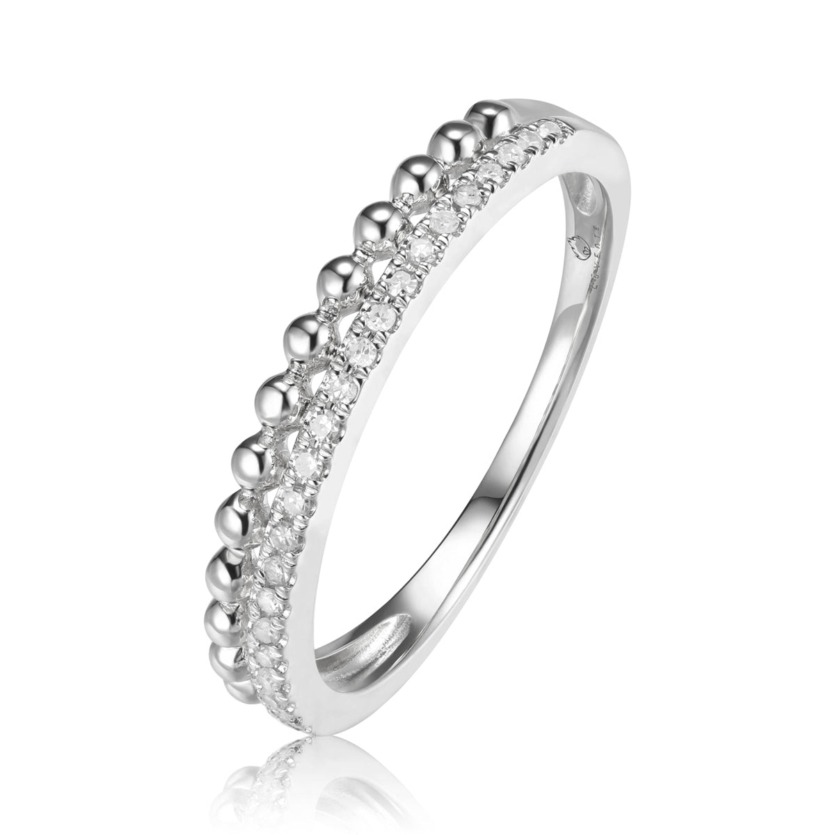Tiara Gold Beaded Ring