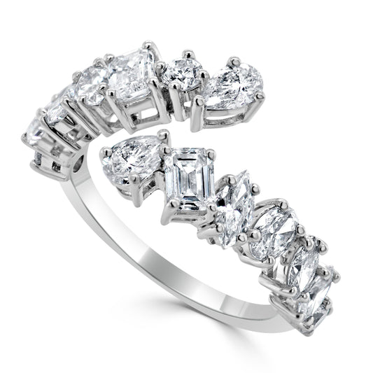 Diamond Galm Wrap Ring/White Gold