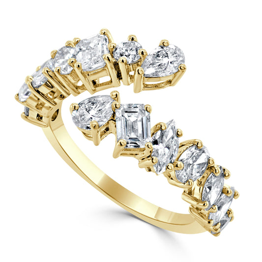 Eva Diamond Wrap Ring/Yellow Gold