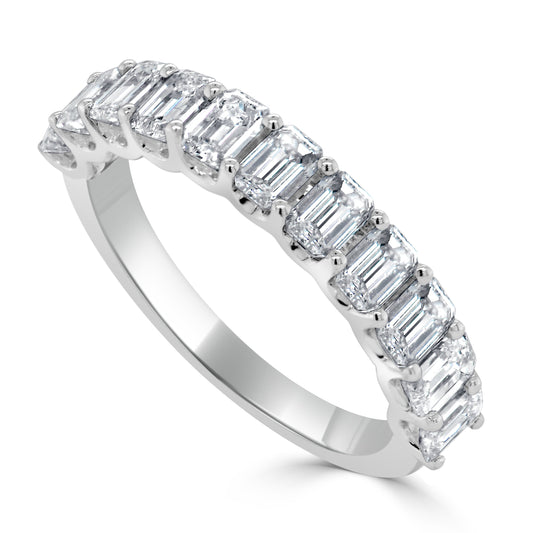 Emerald-Cut Diamond Band