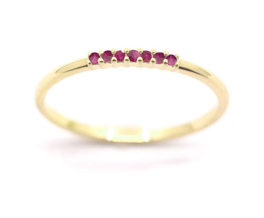 Addison Mini Stone Stacker/Ruby