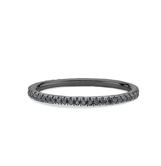 Black Diamond & Gold Eternity Band