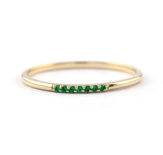 Addison Mini Stone Stacker/Emerald