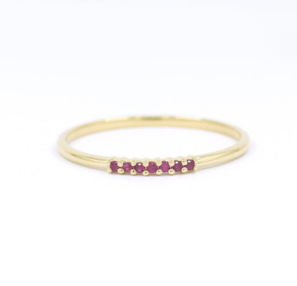 Addison Mini Stone Stacker/Ruby