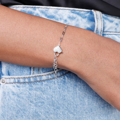 Heart Lock Chain Bracelet