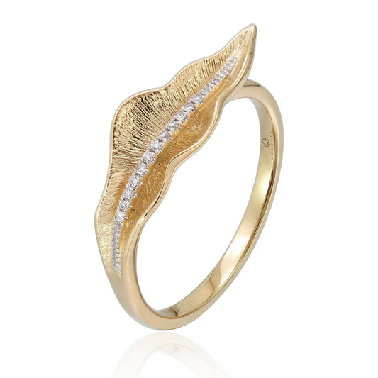 Golden Leaf Ring