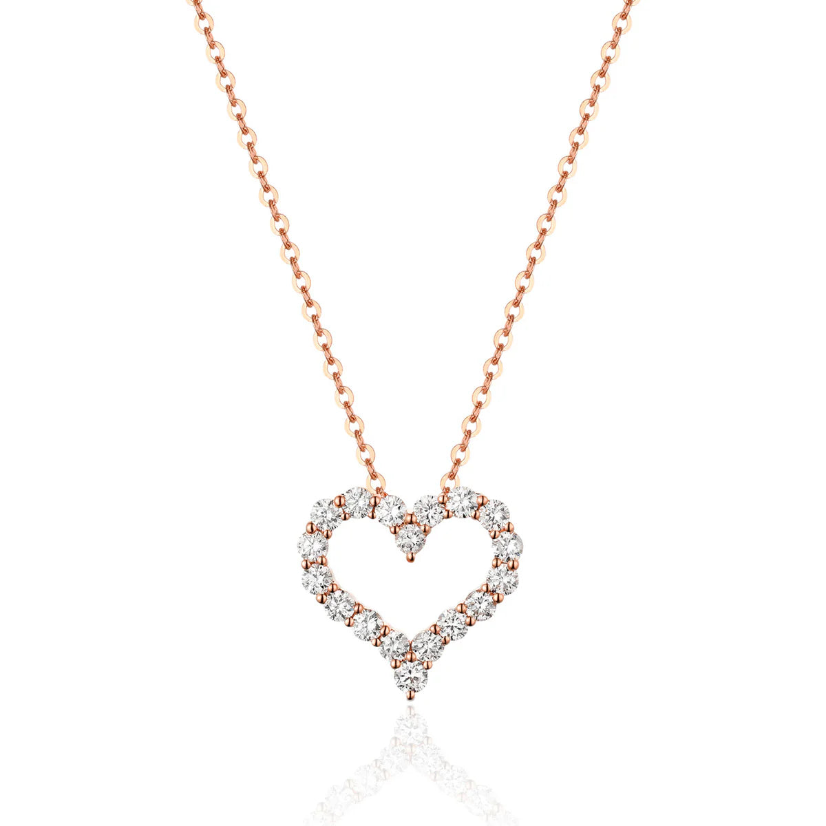 Classic Diamond Heart Necklace
