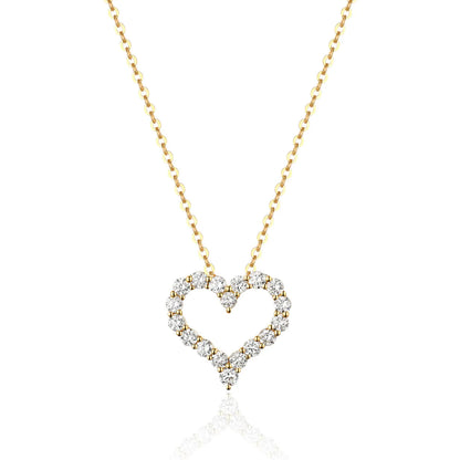 Classic Diamond Heart Necklace