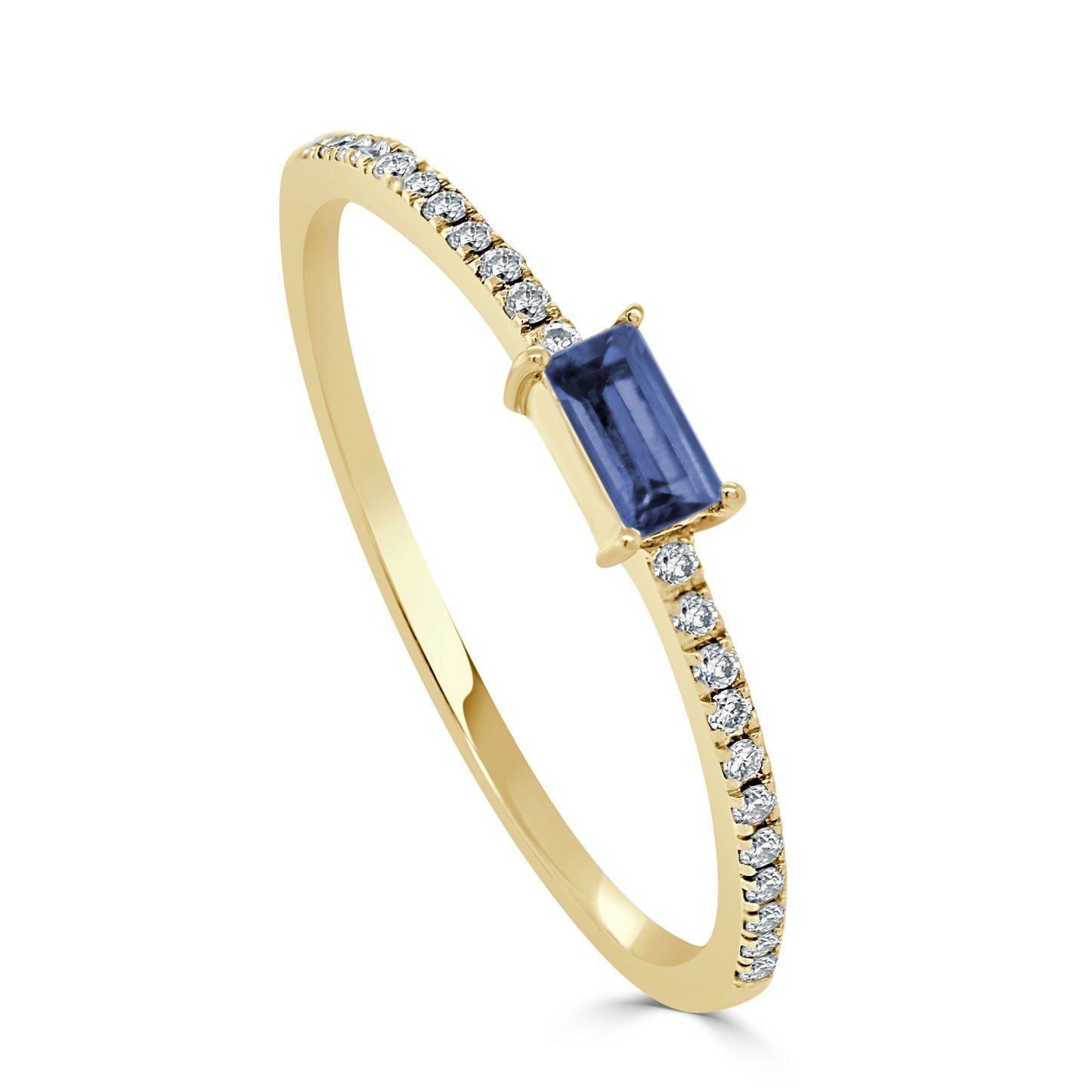 Avery Sapphire Baguette Ring